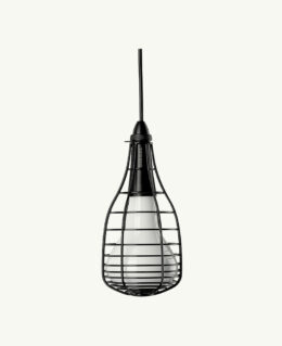 Homesake Vintage, Black Metal Crown Hanging Light